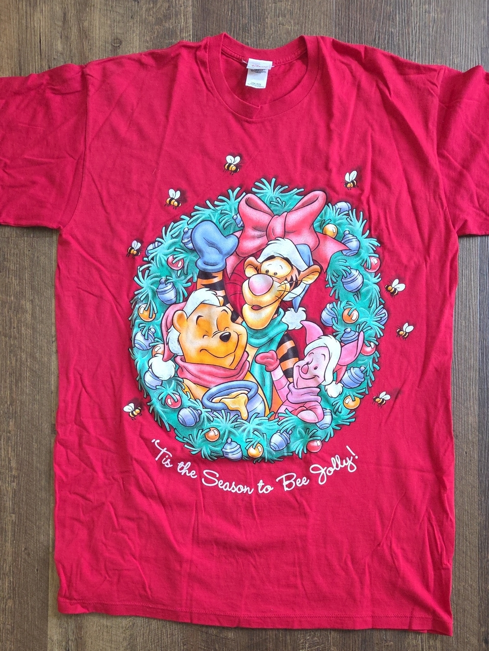 Red Winnie the Pooh Holiday Graphic Tee Pajama